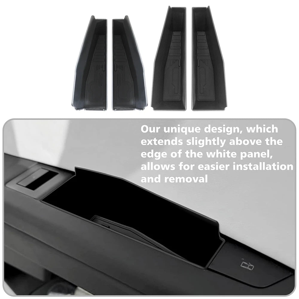 Front & Rear Door Side Storage Boxes for Cybertruck (4 pc)