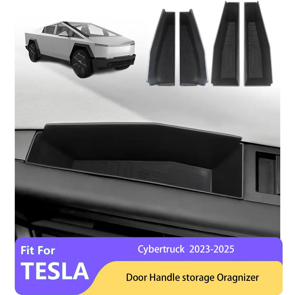 Front & Rear Door Side Storage Boxes for Cybertruck (4 pc)