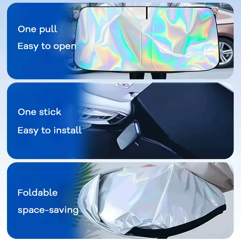 Front Windshield Sunshade for Model 3 & Model Y (2017-2026)