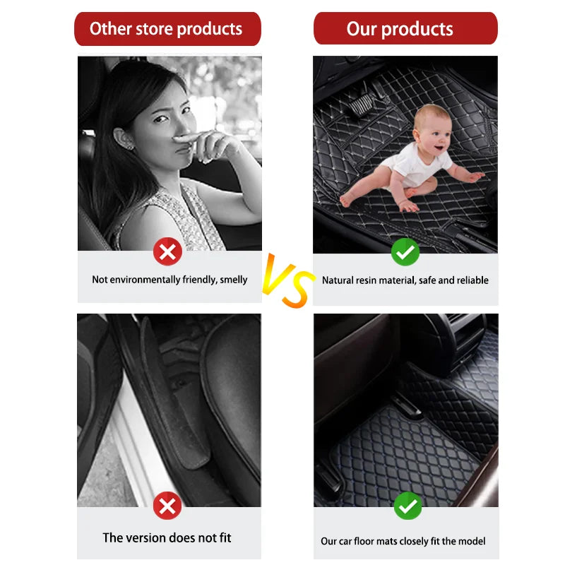 Leather Floor Mats for BMW i5 Sedan (2023-2027)