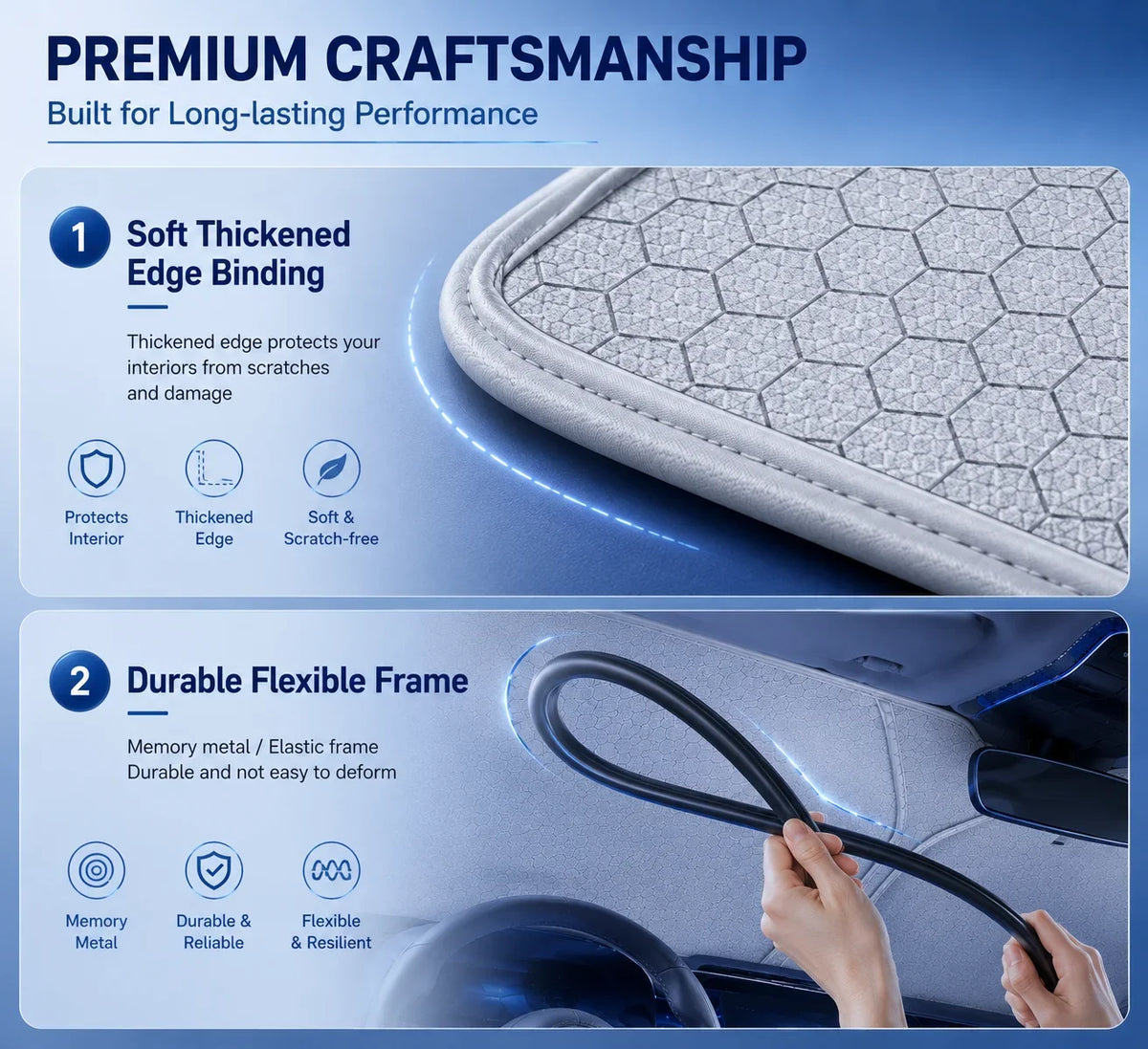 Graphene Windshield Sunshade for BMW iX