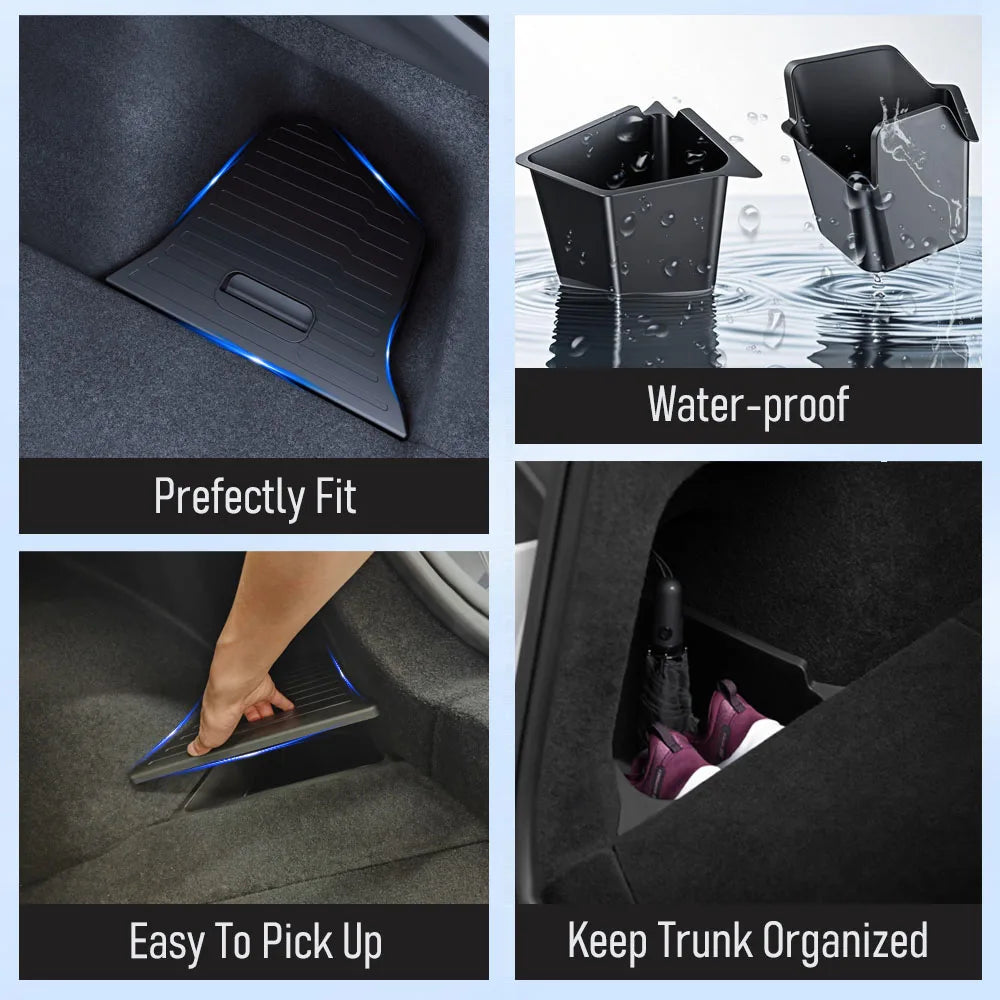 Rear Trunk Side Storage Bin for Model Y Juniper (2025+)