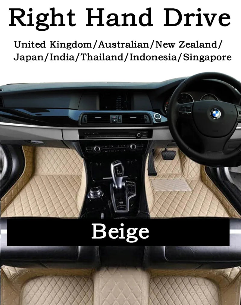 Leather Floor Mats for BMW i5 Sedan (2023-2027)