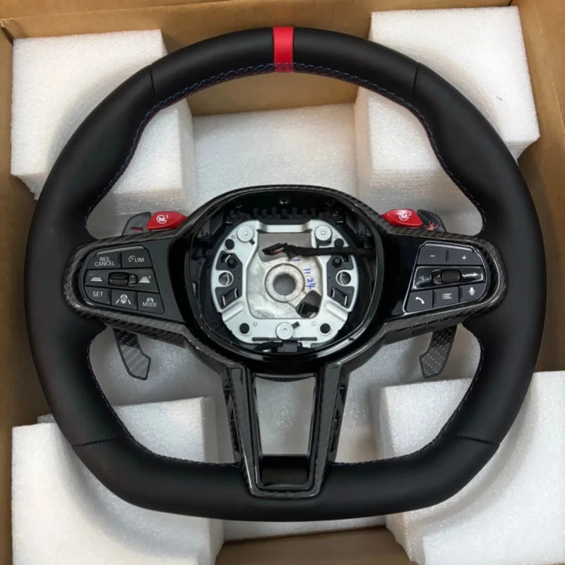 Suede Sport Steering Wheel for BMW i4 / G26