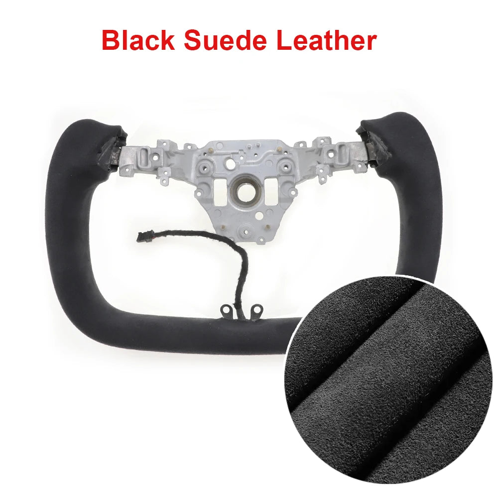 Heated Yoke Steering Wheel for Model Y Juniper (YL) — OEM airbag reuse