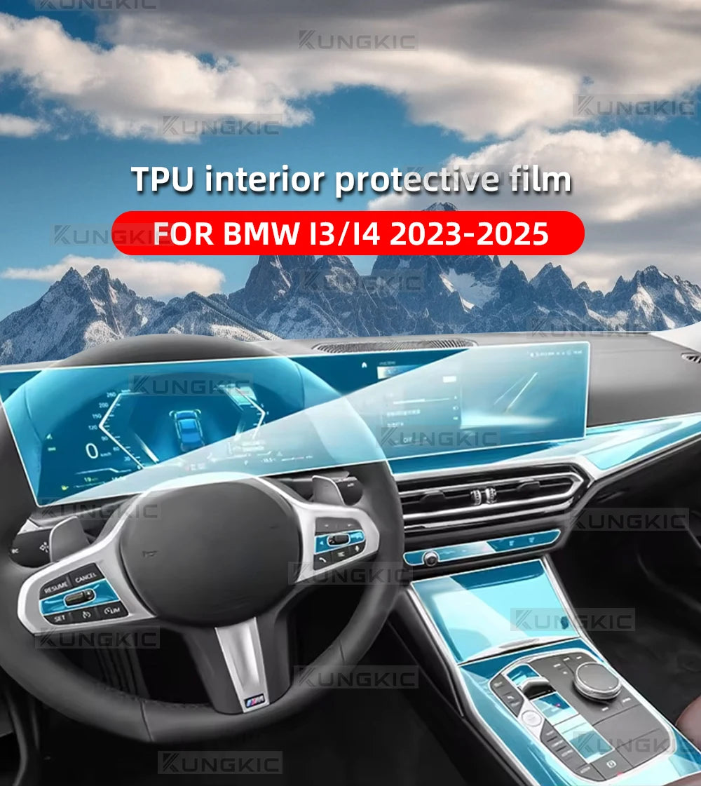 TPU Interior Console Film for BMW i4 (2023-2025)