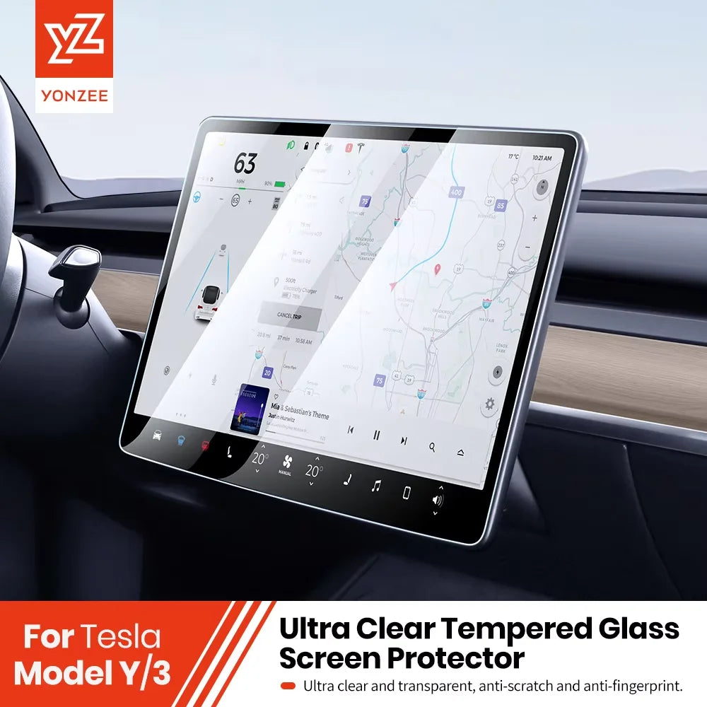 Tempered Glass Screen Protector for Model 3 (2021-2023)