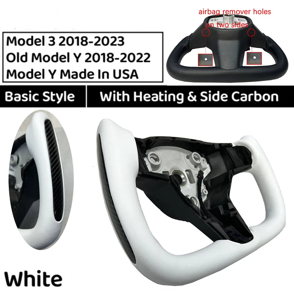 Heated 350mm Yoke Steering Wheel for Model 3 / Model Y (2018–2024)