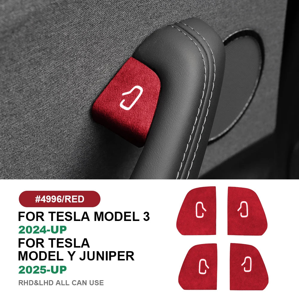 Suede Door-Switch Trim Patch for Model 3 Highland (2024+)