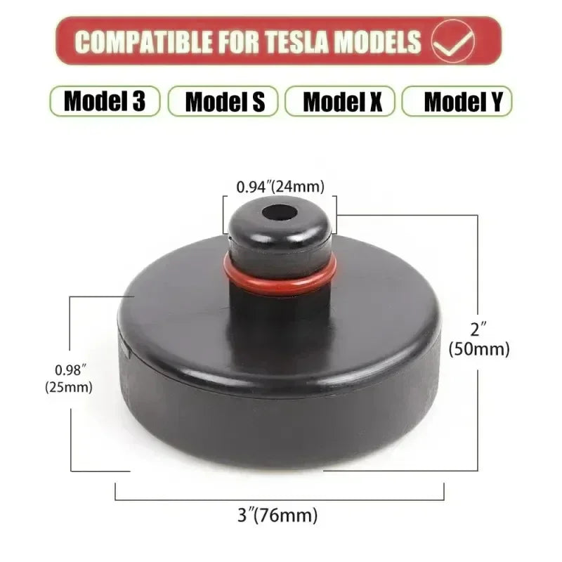 Silicone Jack Lift Pad Adapter for Model 3, Model Y, Model S & Model X (2016-2025)