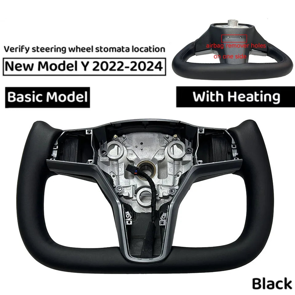 Heated 350mm Yoke Steering Wheel for Model 3 / Model Y (2018–2024)