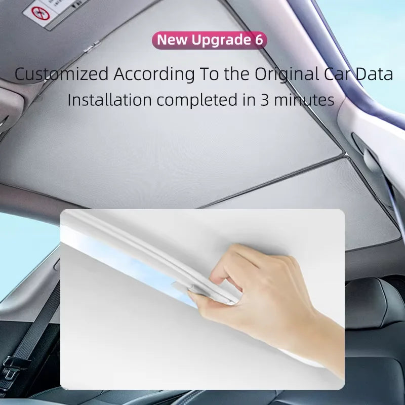 Glass Roof Sunshade Set for Model Y Juniper (2025+)