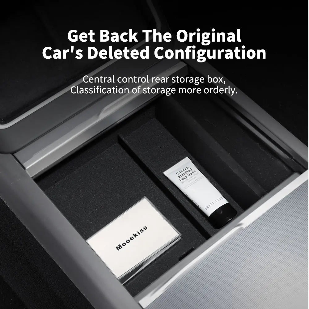 Center Armrest Hidden Storage Tray for Model 3 (2021-2023)