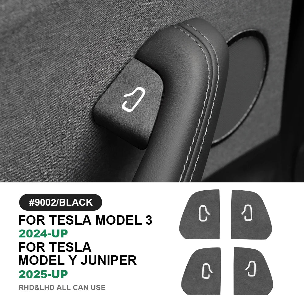 Suede Door-Switch Trim Patch for Model 3 Highland (2024+)
