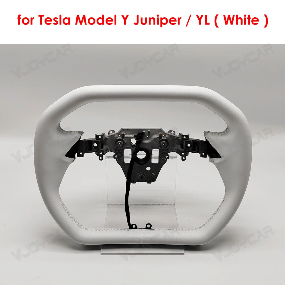 Cybertruck-Style Hexagon Heated Yoke for Model Y Juniper