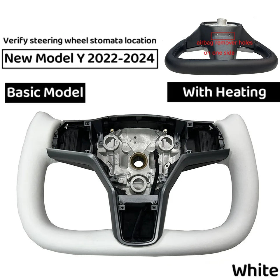 Heated 350mm Yoke Steering Wheel for Model 3 / Model Y (2018–2024)