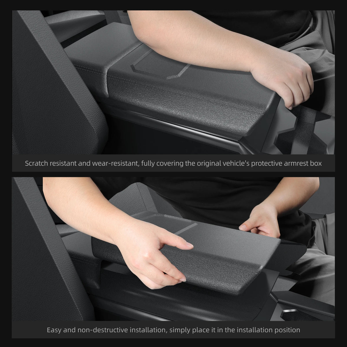 TPE Center Armrest Box Protector Cover for Cybertruck (2024-2026)