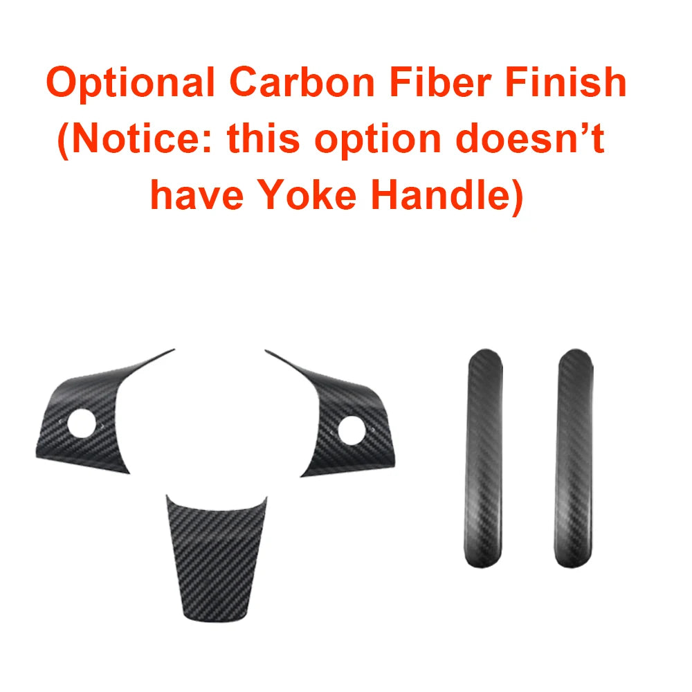 Budget Heated Carbon Yoke Steering Wheel for Model 3 / Model Y