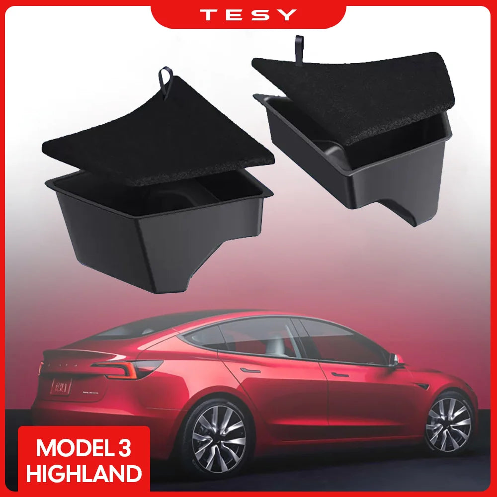 Rear Trunk Side Storage Bin for Model 3 Highland (2024+)
