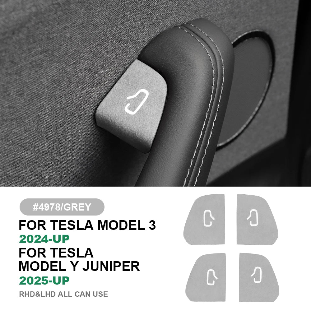 Suede Door-Switch Trim Patch for Model 3 Highland (2024+)
