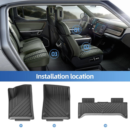 All-Weather Floor Mats & Cargo Liner for Rivian R1T (2022-2024)