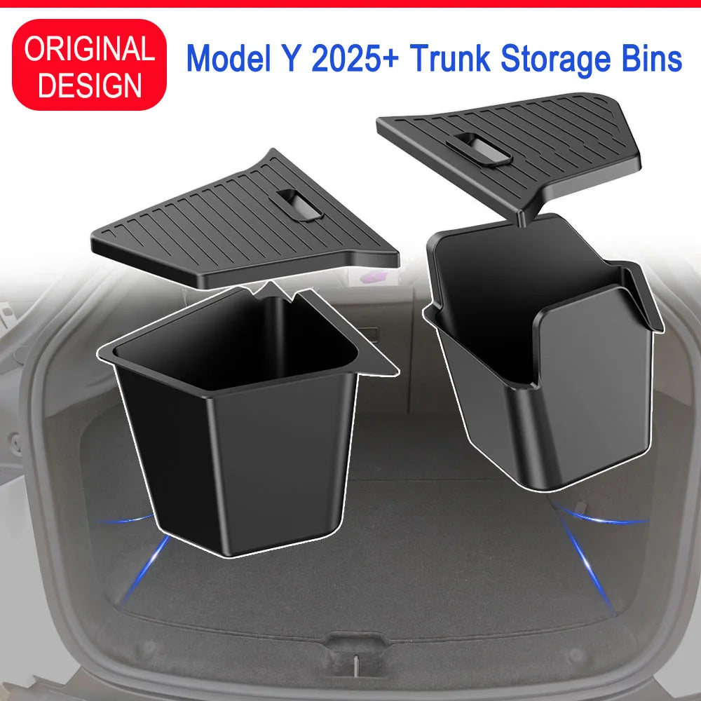 Rear Trunk Side Storage Bin for Model Y Juniper (2025+)