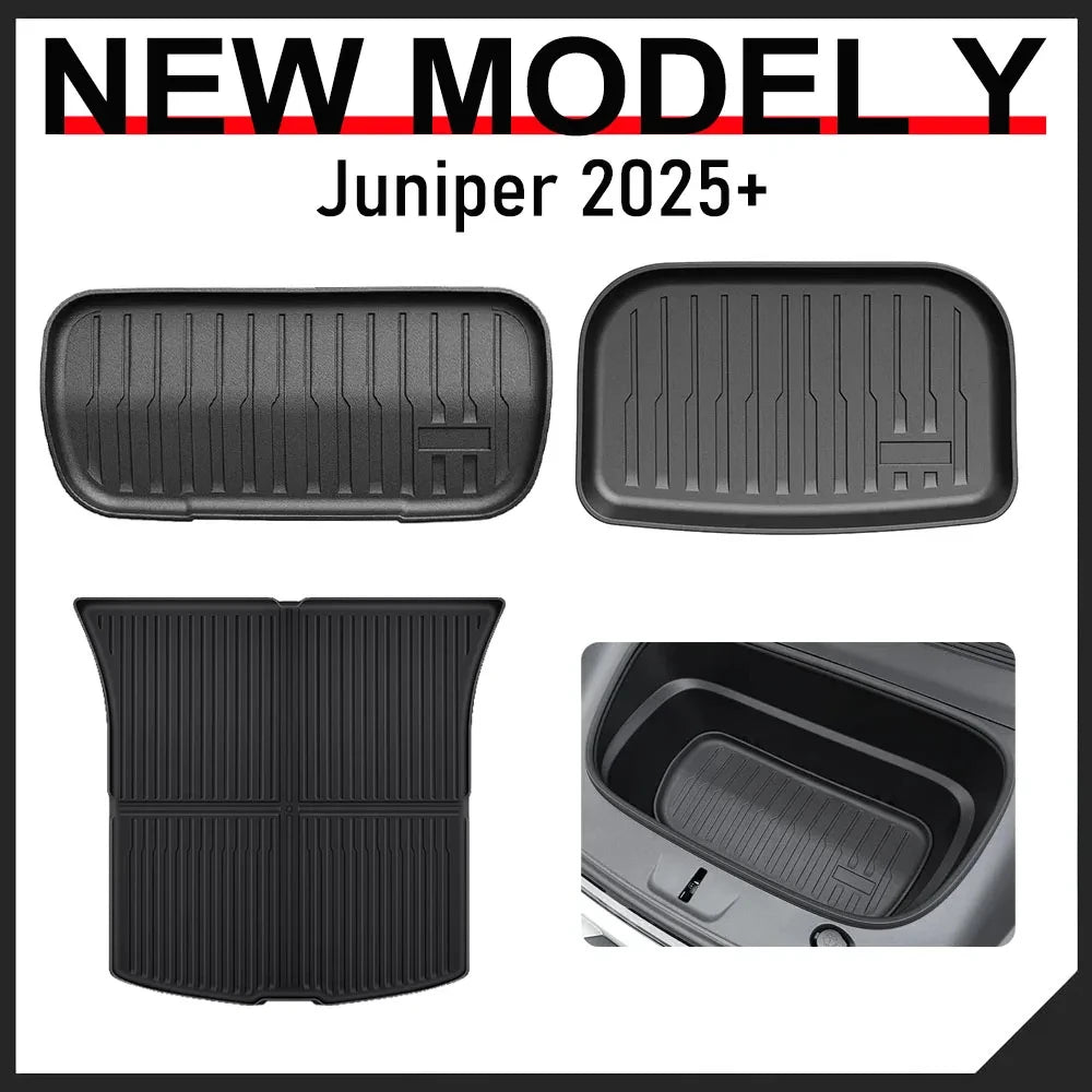 Front & Rear Trunk Mats for Model Y Juniper (2025+)