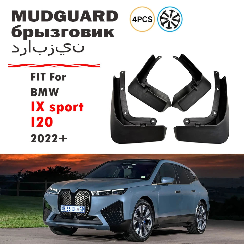 Mud Flaps for BMW iX (2022-2025), Set of 4