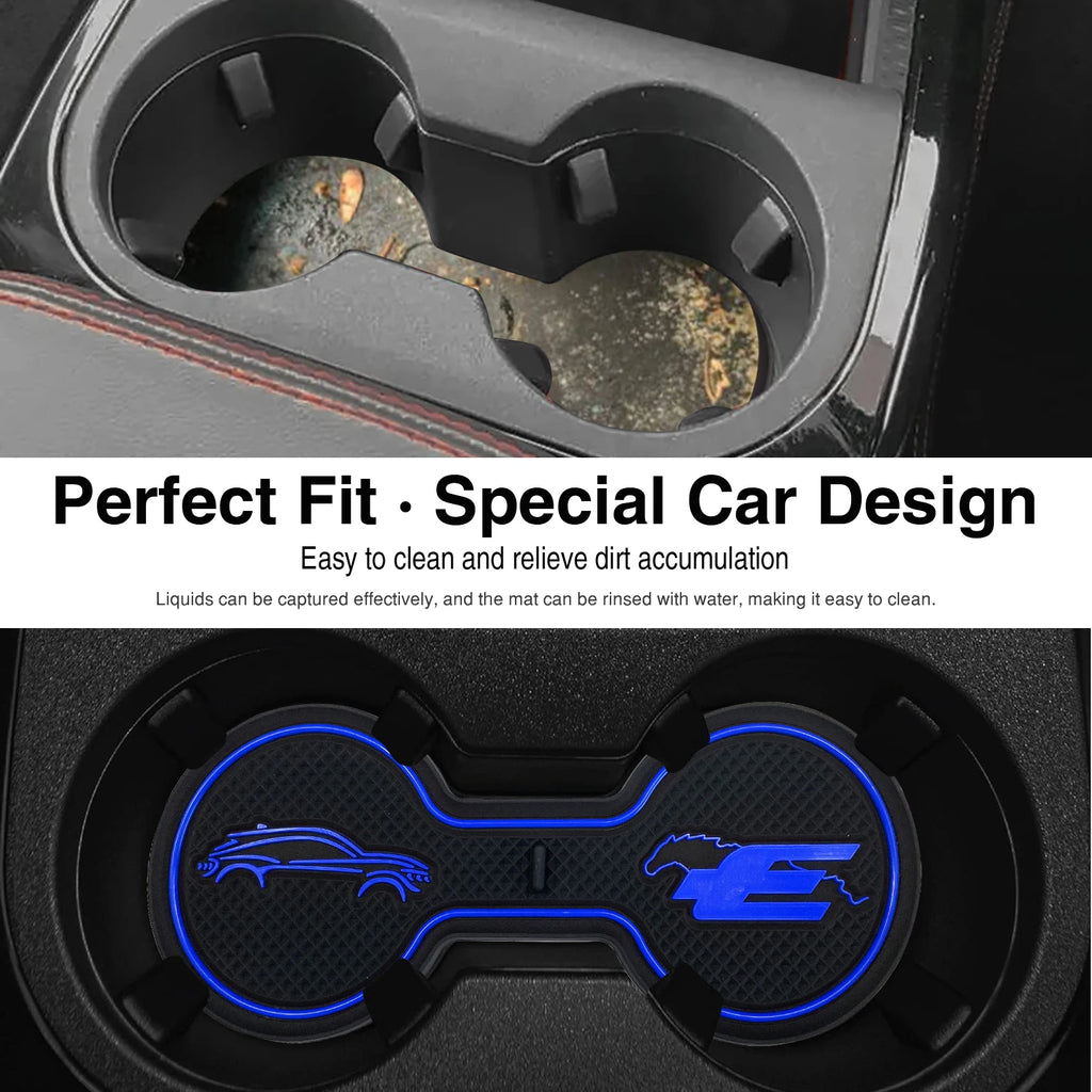 Cup Holder Coaster Inserts for Mustang Mach-E