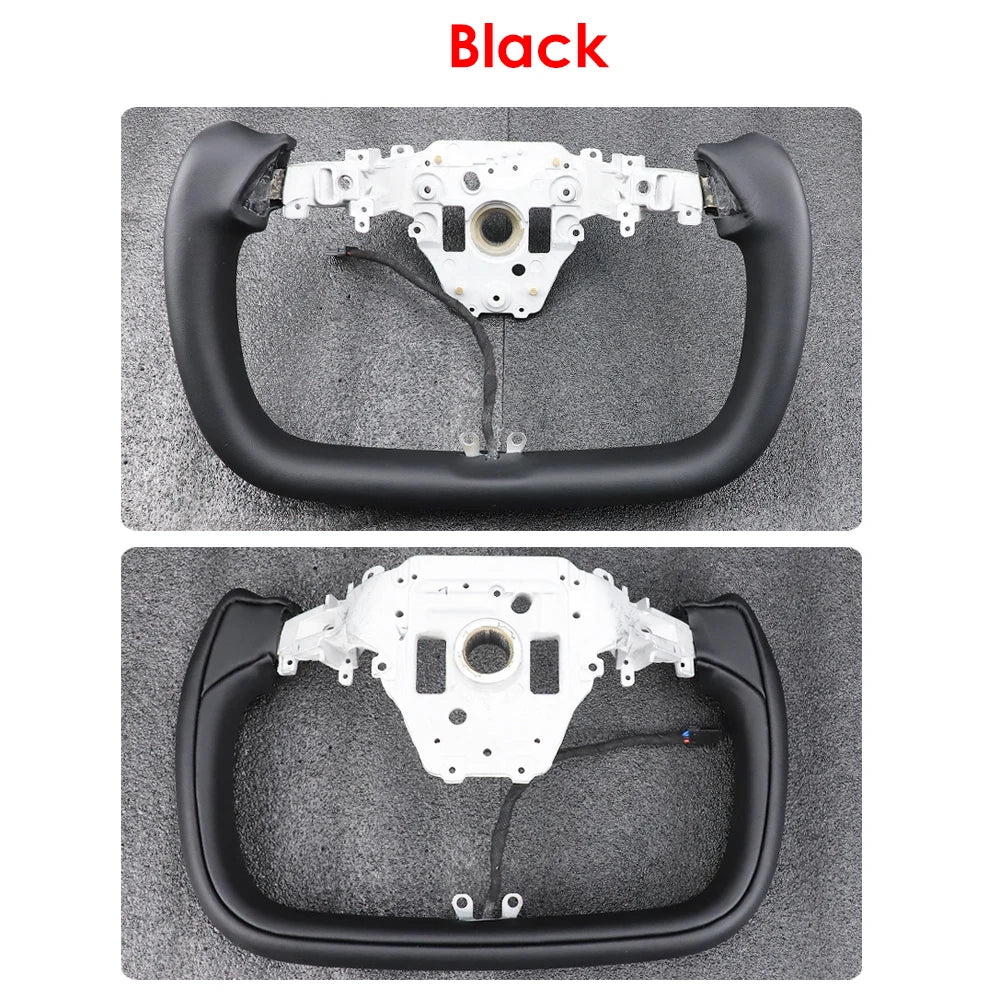 Heated Yoke Steering Wheel for Model Y Juniper (YL) — OEM airbag reuse