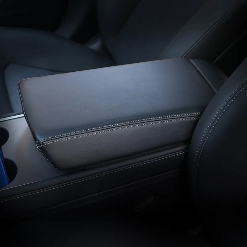 Central Control Armrest Leather Cover for Model 3 / Model Y