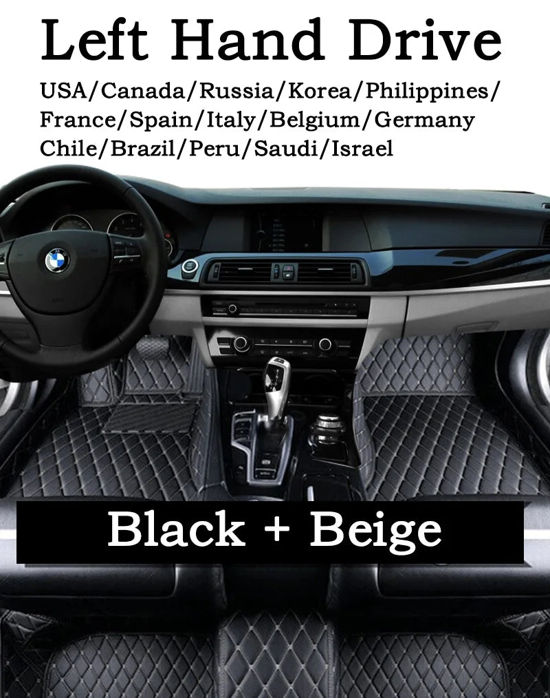Leather Floor Mats for BMW i5 Sedan (2023-2027)