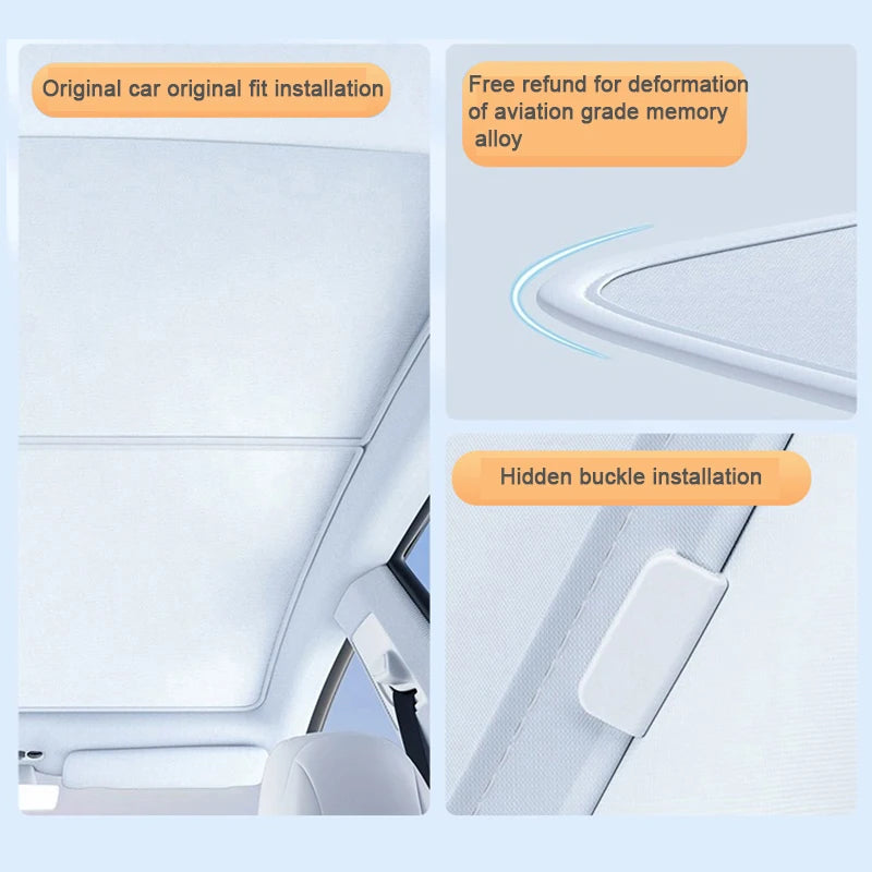Sunroof Sunshade for Porsche Taycan
