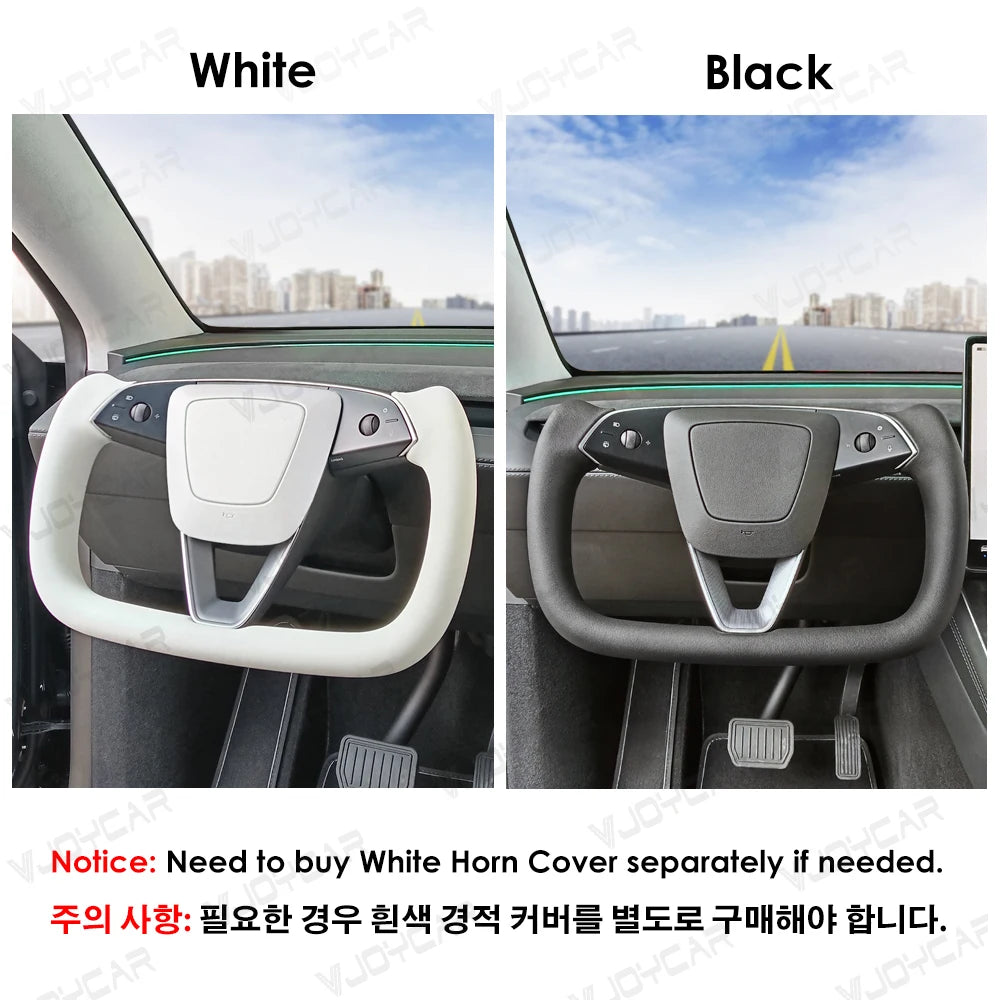 Heated Yoke Steering Wheel for Model Y Juniper (YL) — OEM airbag reuse