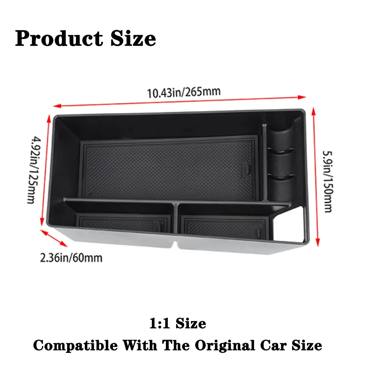 Center Console Armrest Organizer for Mustang Mach-E