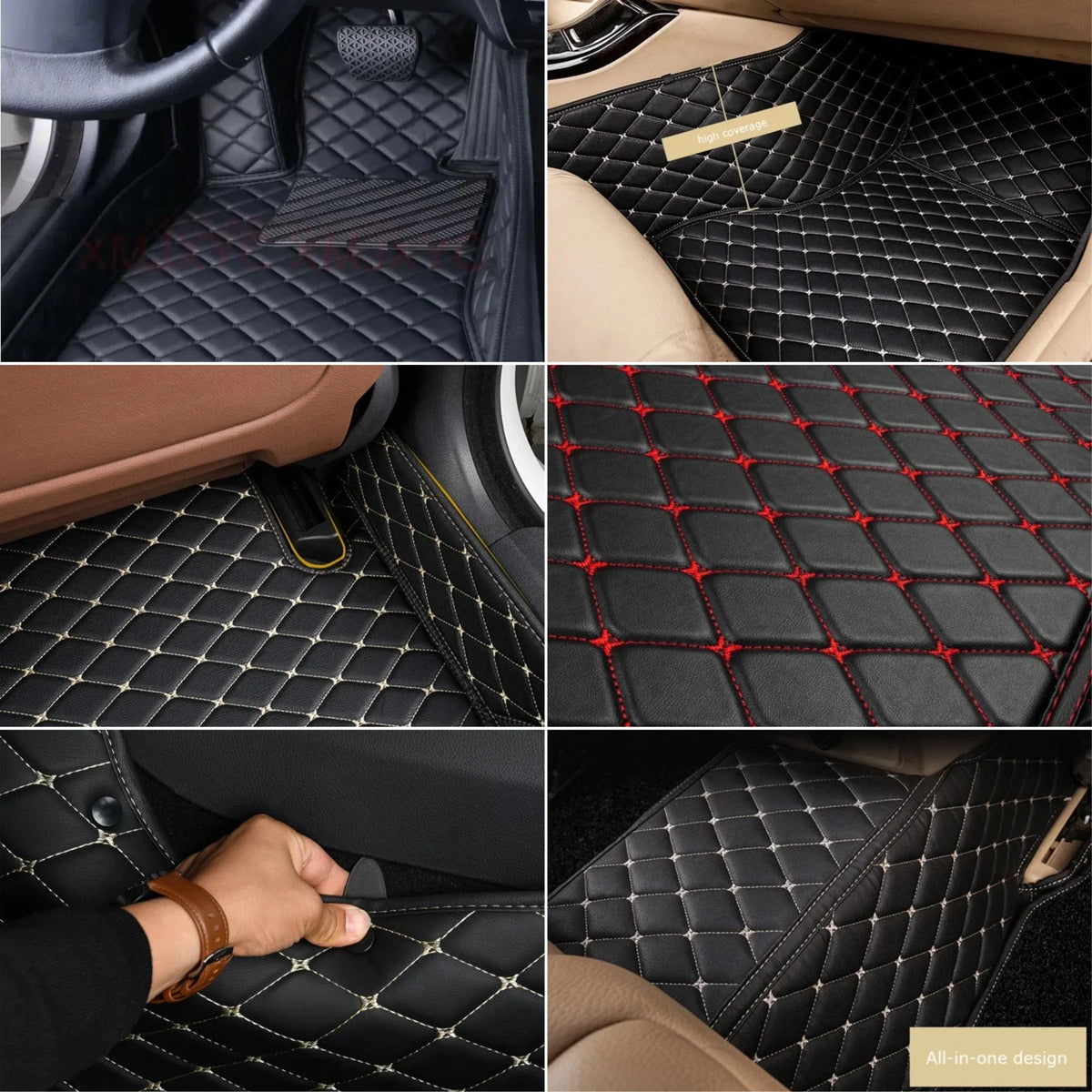 Luxury Leather Floor Mats for BMW i4 G26 (2022-2026)