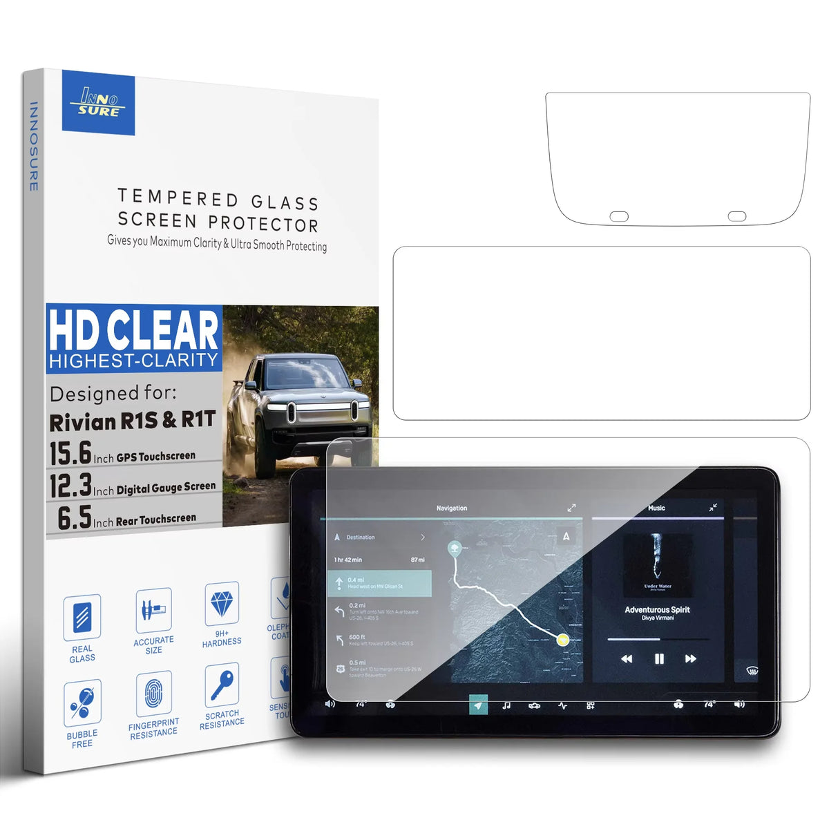 3-Piece Screen Protector Kit for Rivian R1T & R1S