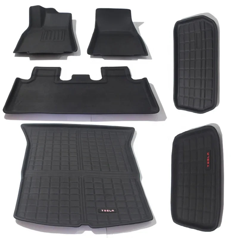 7-Piece TPR Floor & Trunk Mat Set for Model Y