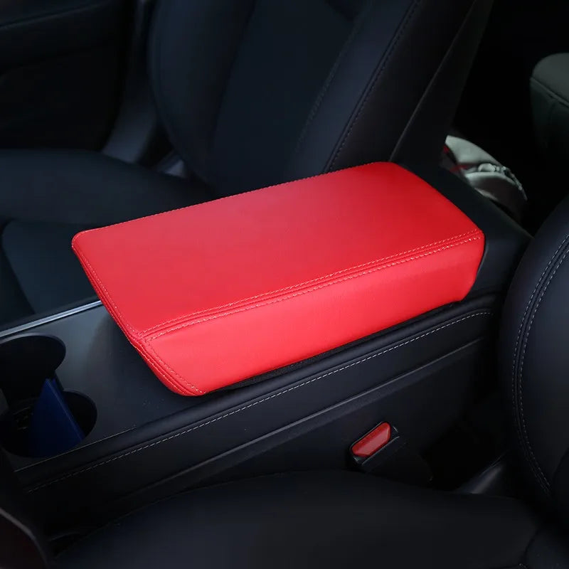 Central Control Armrest Leather Cover for Model 3 / Model Y
