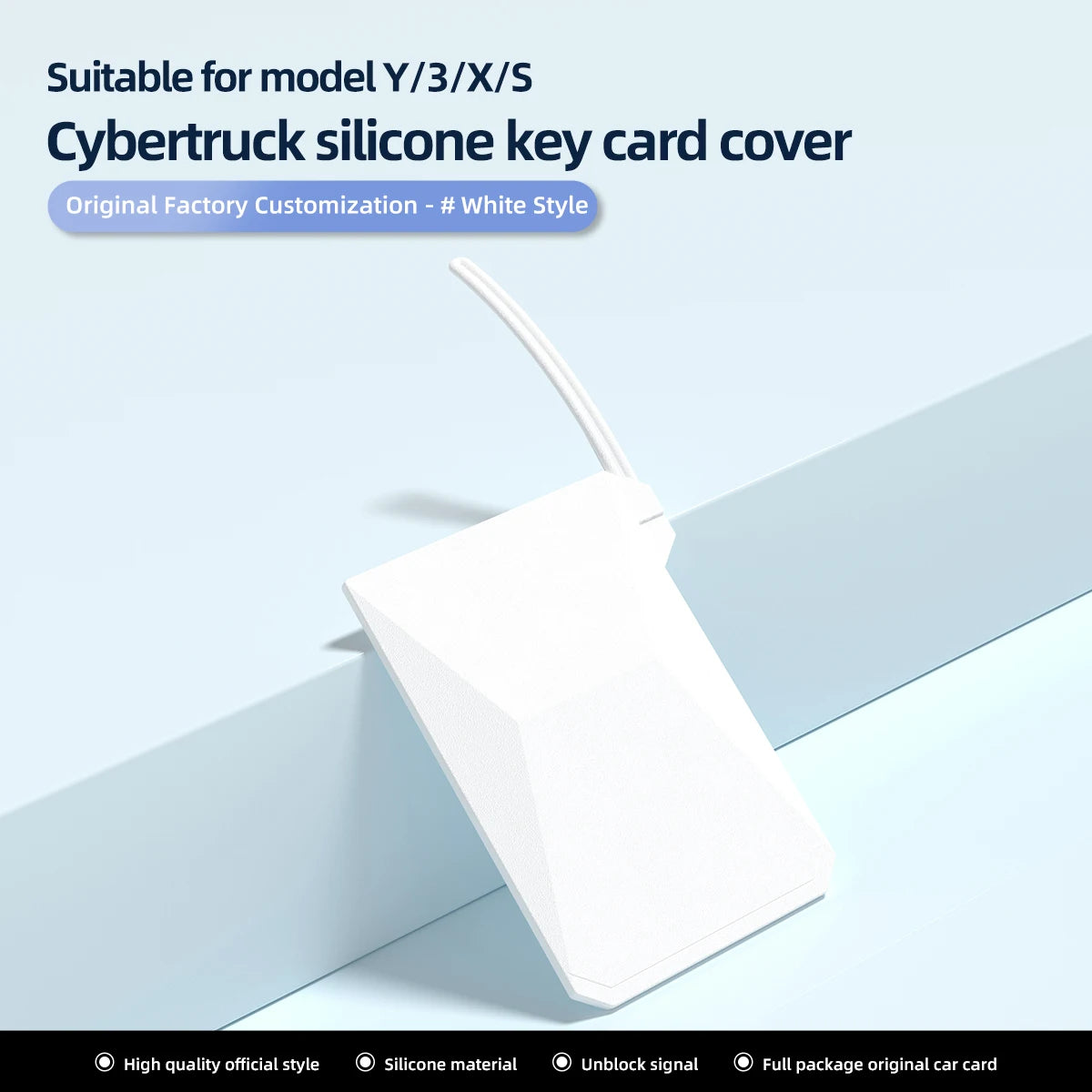 Silicone Key Card Cover for Model Y