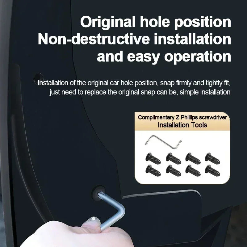 Mud Flaps for Mercedes EQE Sedan (2022-2025), Set of 4