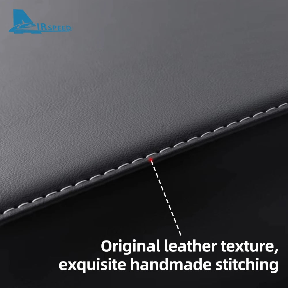 Leather ABS Armrest Box Cover for Model 3 / Model Y (2017-2023)