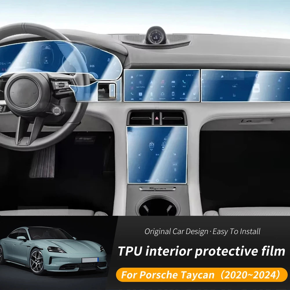 TPU Console Screen Film for Porsche Taycan