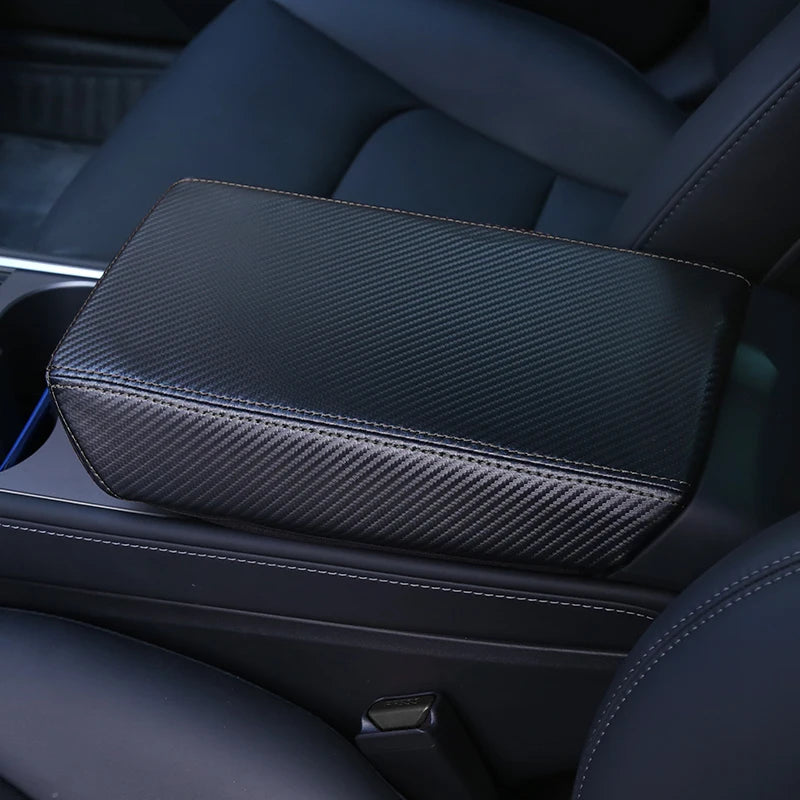 Central Control Armrest Leather Cover for Model 3 / Model Y