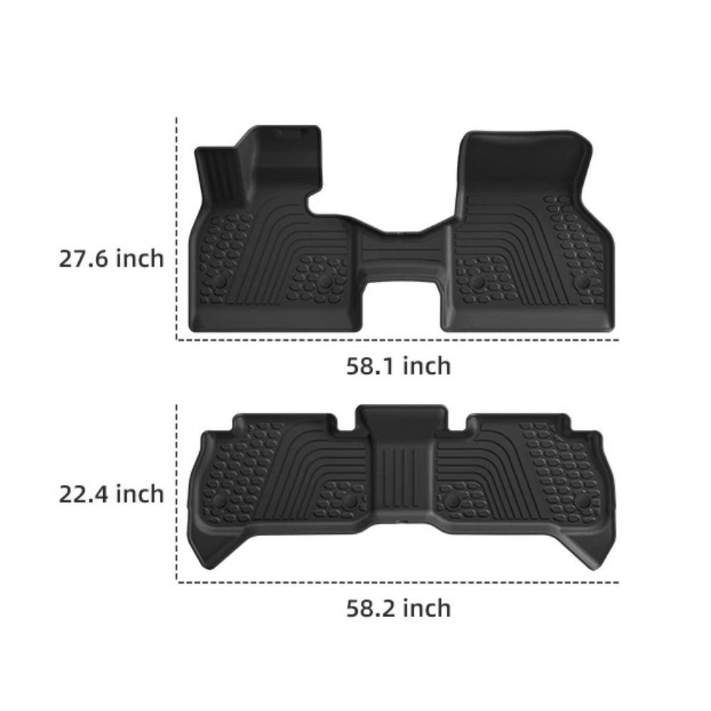 All-Weather TPE Floor Mats for BMW iX (2022-2026)