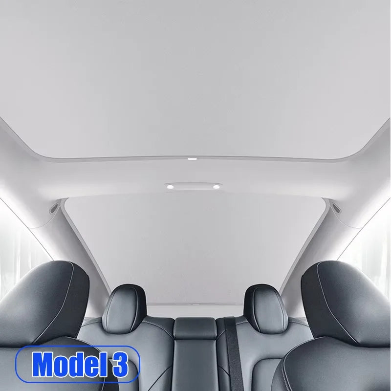 Glass Roof Sunshade Set for Model Y Juniper (2025+)