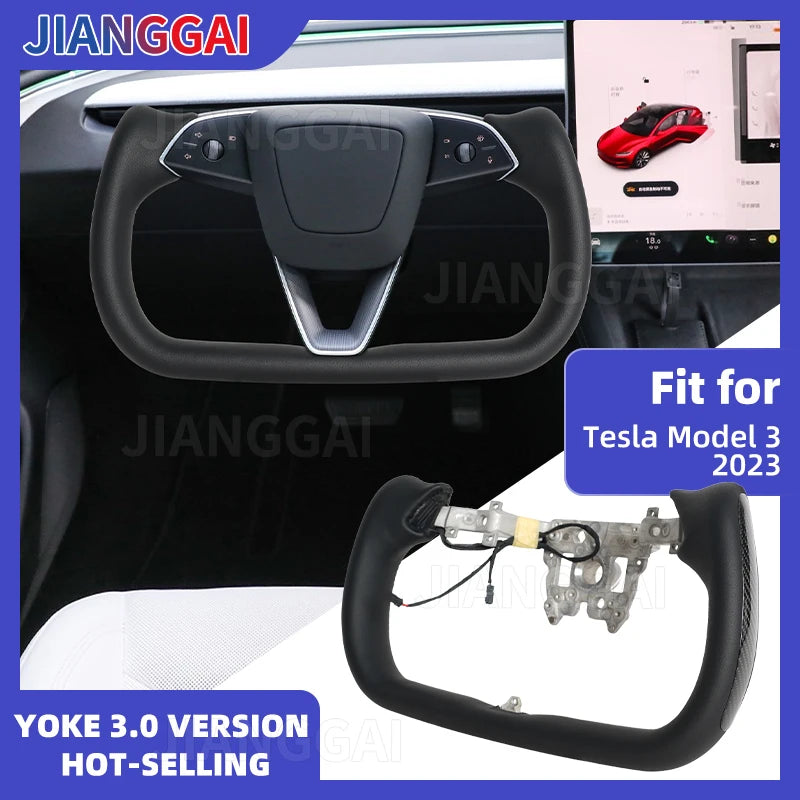 Heated Yoke Steering Wheel for Model 3 Highland (2024–2026)