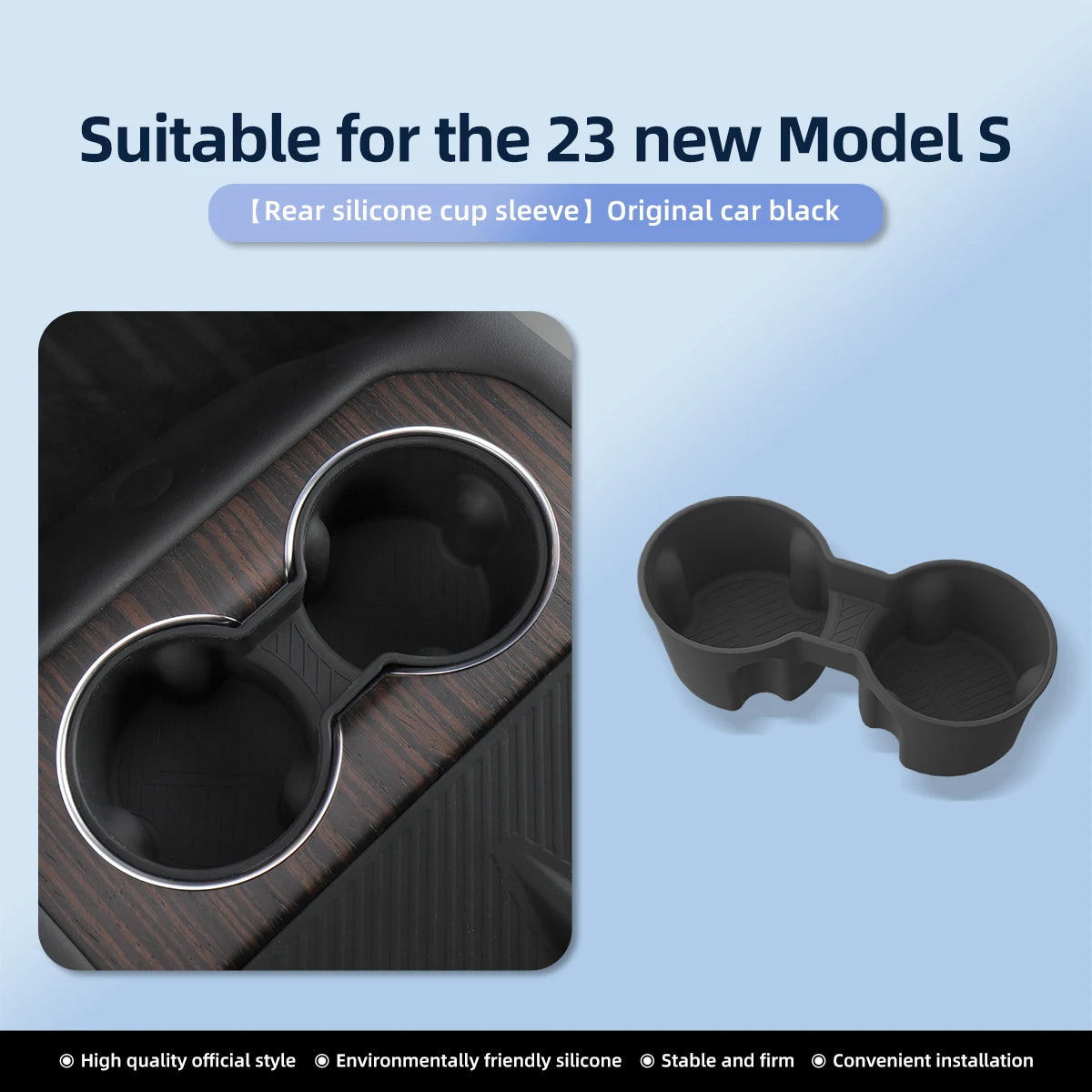 Center Console Cup Holder Insert for Model S / Model X (2023+)