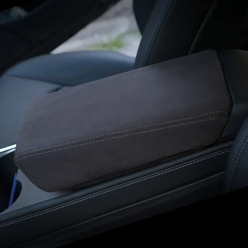 Central Control Armrest Leather Cover for Model 3 / Model Y