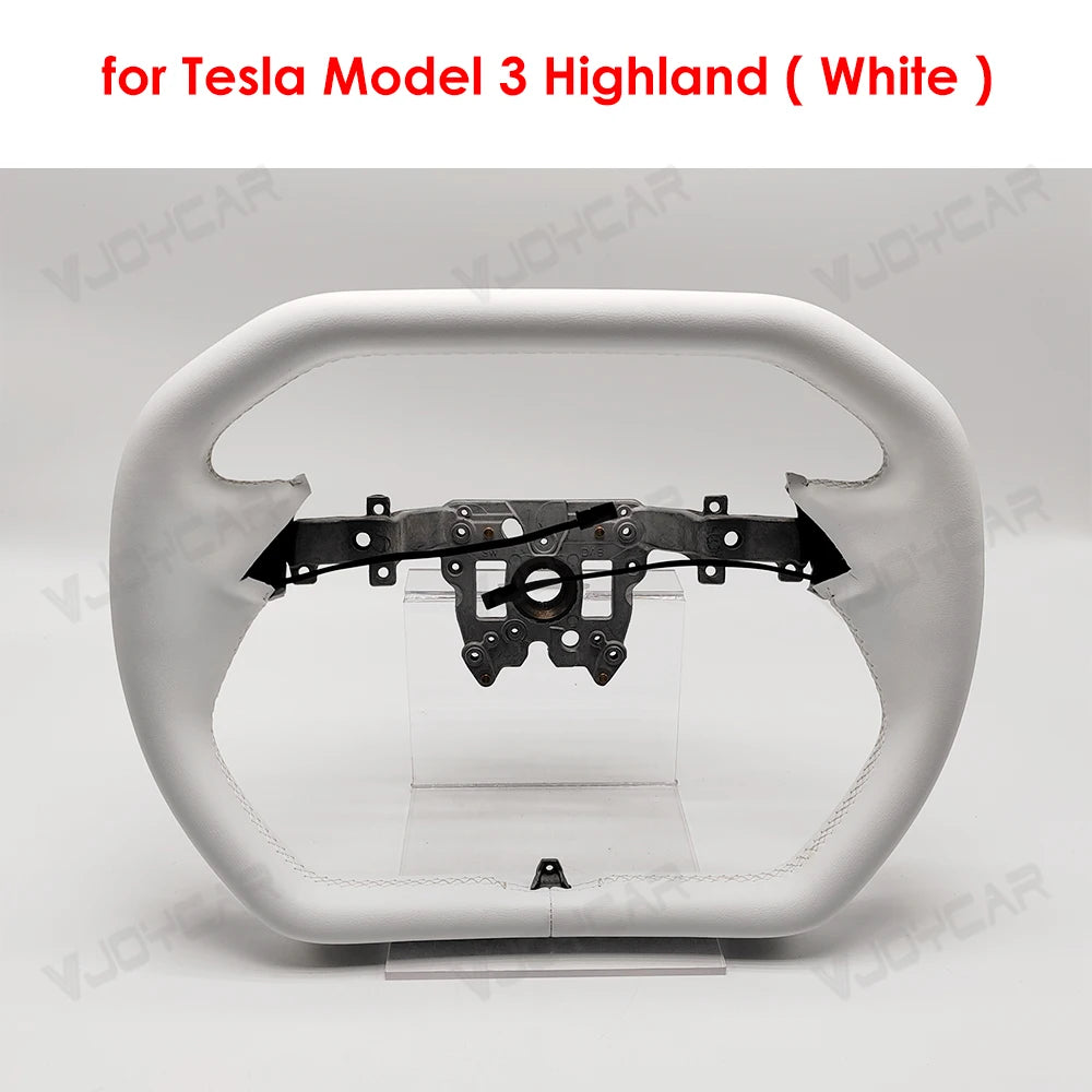 Cybertruck-Style Hexagon Heated Yoke for Model Y Juniper